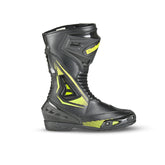 BELA MASTER Homem Moto Couro Botas Preto Fluorescente Amarelo - Imagem do lado direito de Boots